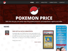Tablet Screenshot of pokemonprice.com